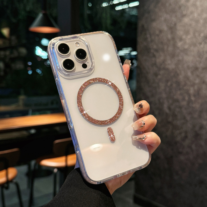 LumiShield Sparkle Case – Bright Design, Magnetic Charging & 360° Drop Defense