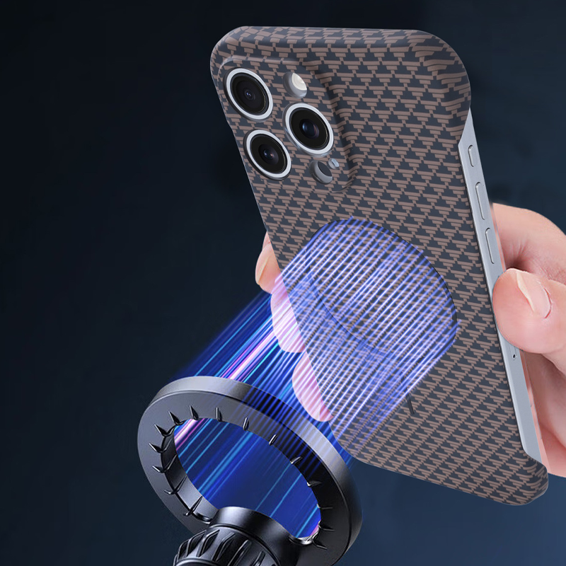 Fiberon Carbon Fiber Phone Case – Thin Frameless & MagSafe Ready