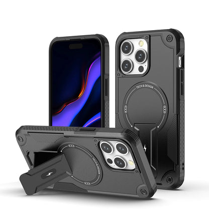 Mechanical Anti-Fall Stand Magnetic Phone Case