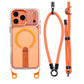 FlexStrap Convertible Clear Magnetic Kickstand Case with Lanyard for iPhone