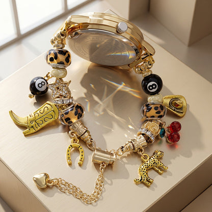Charmora™ DIY Charm Bracelet Band – Compatible with Apple Watch Series 1–11