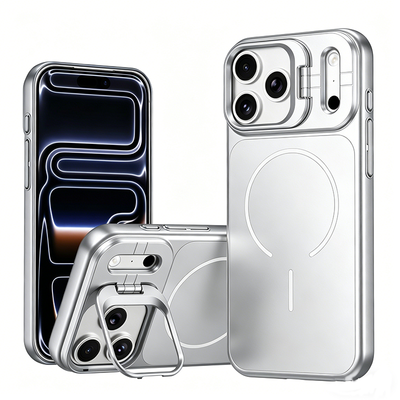 FrostGlide · AG Matte MagSafe Lens-Stand Armor