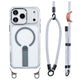 FlexStrap Convertible Clear Magnetic Kickstand Case with Lanyard for iPhone