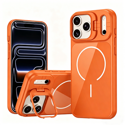 FrostGlide · AG Matte MagSafe Lens-Stand Armor