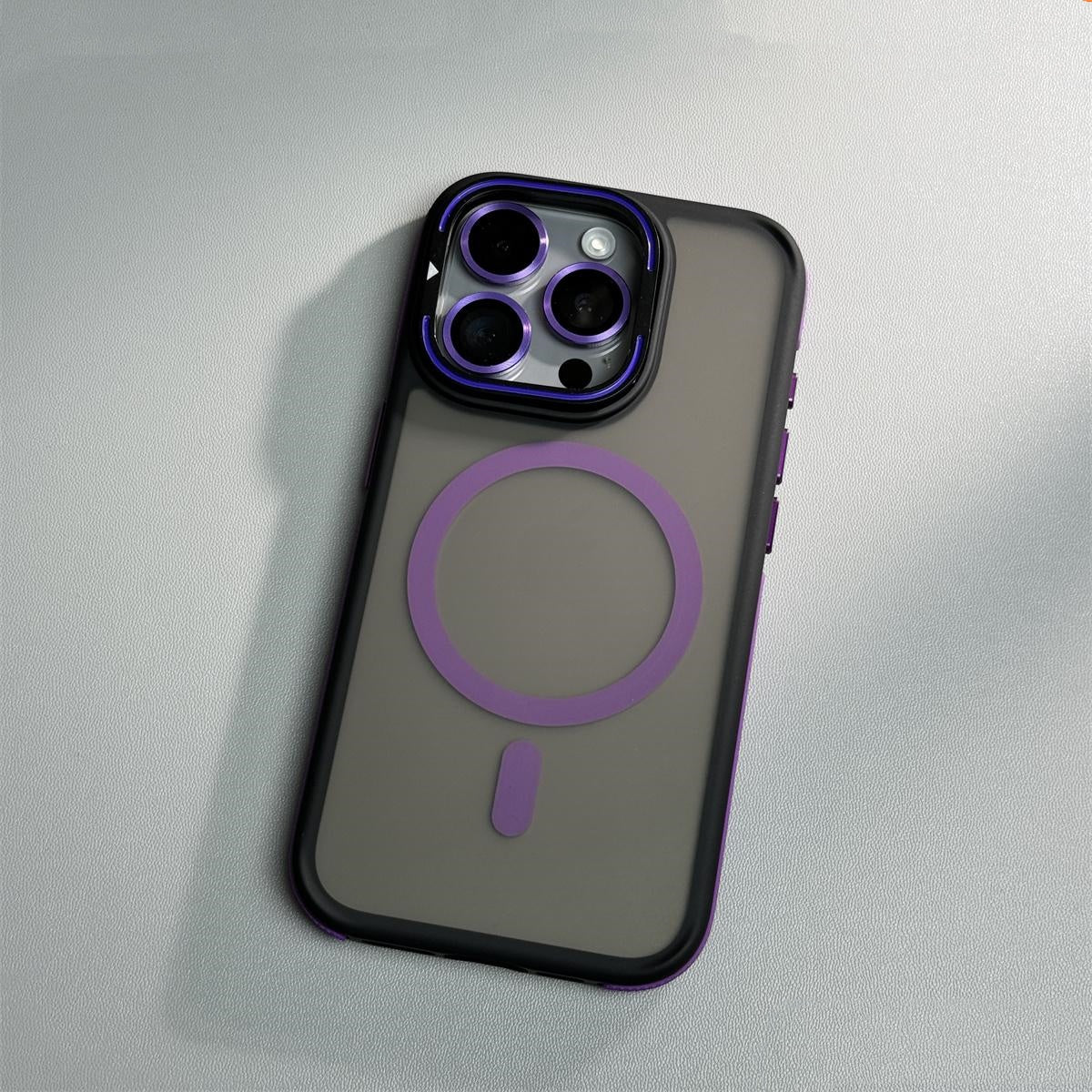 Anti-Slip Magnetic Phone Case with Camera Lens Stand and Frame