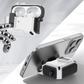 Auto Locking Earphone Case with Phone Stand Support and Quick Release Lid