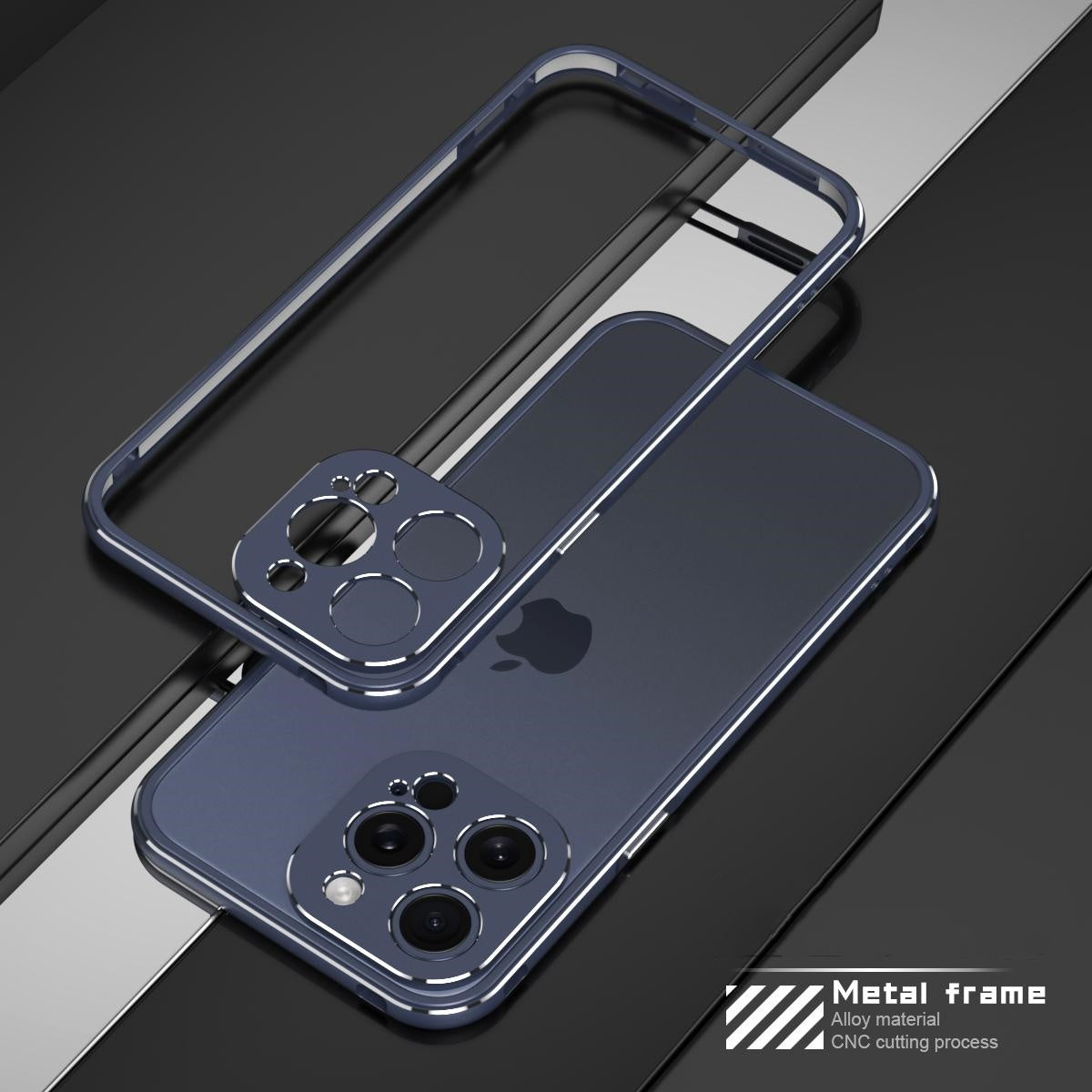 Aviation Aluminum Metal Frame Phone Case with Lens Protection