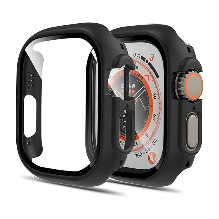 iWatch Case with Tempered Glass Screen Protector and Drop Protection