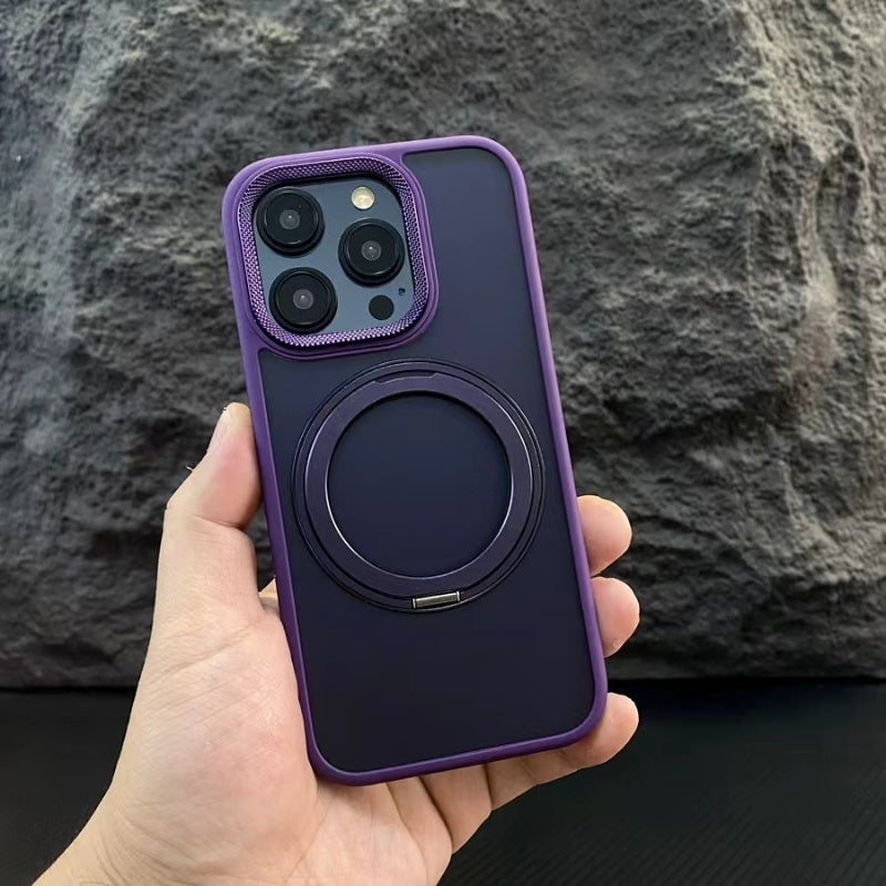 Translucent Matte 360° Magnetic iPhone Case: Shockproof, Wireless Charging, Heat Dissipation