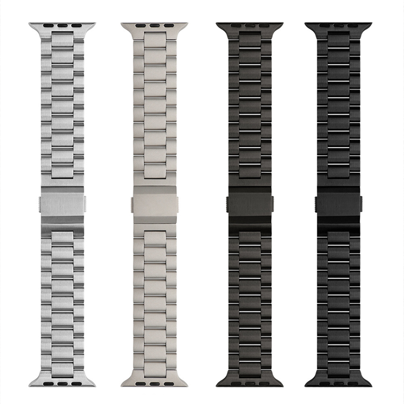 Sleek Business Metal Watchband: Magnetic Clasp Design