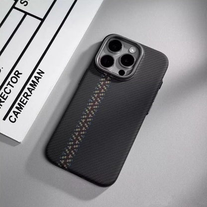 Carbon Fiber Texture Magnetic Phone Case