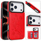 Embossed Butterfly Flower Wallet Case with Card Holder Stand for iPhone