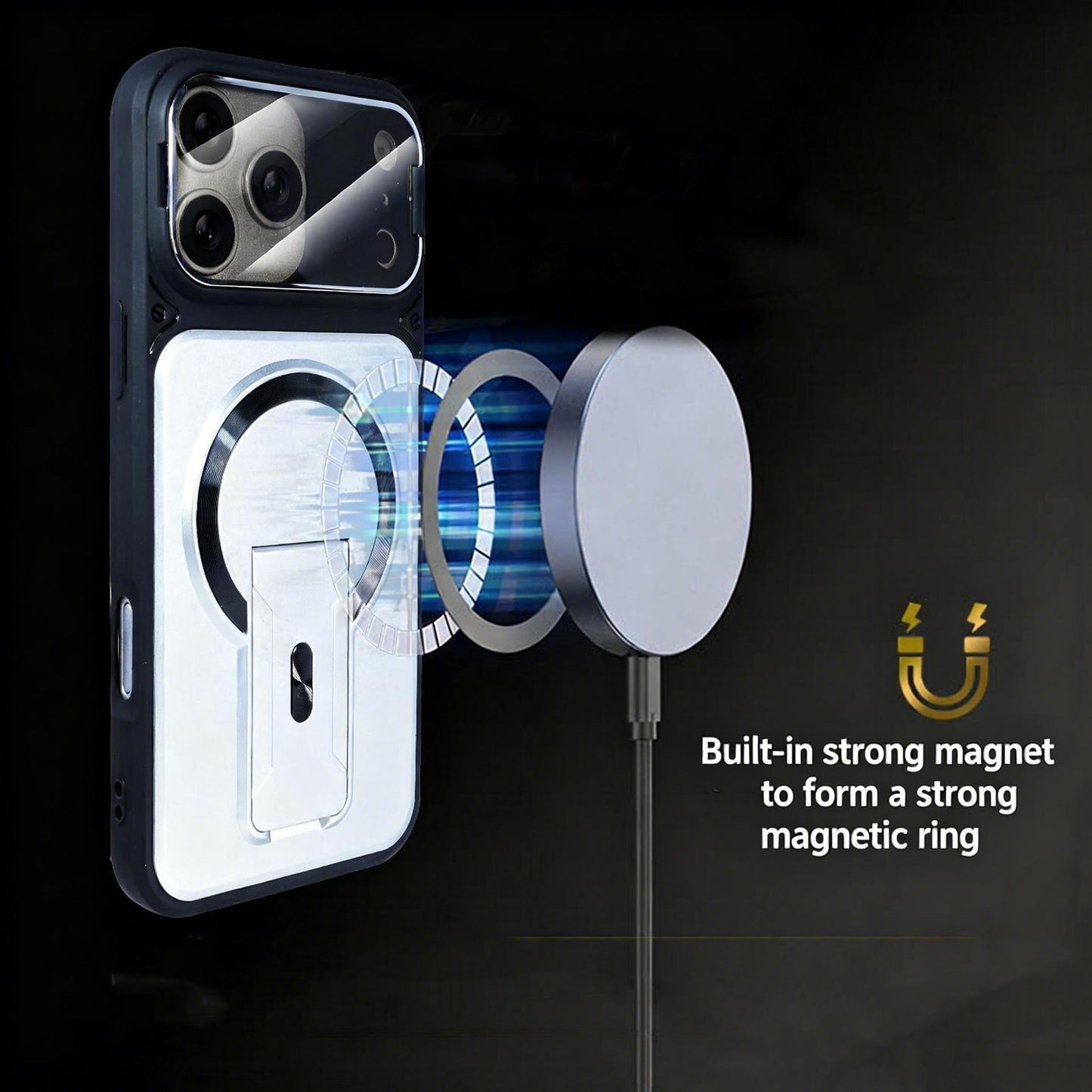StealthGrip · Skin-Feeling Magnetic Case with Invisible Stand