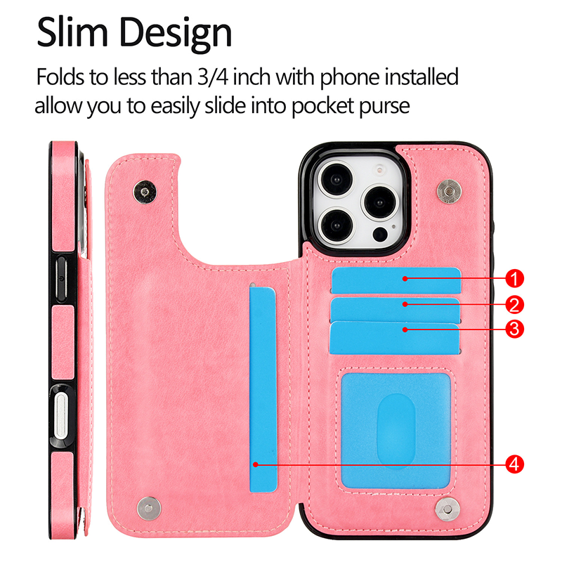 Embossed Butterfly Flower Wallet Case with Card Holder Stand for iPhone