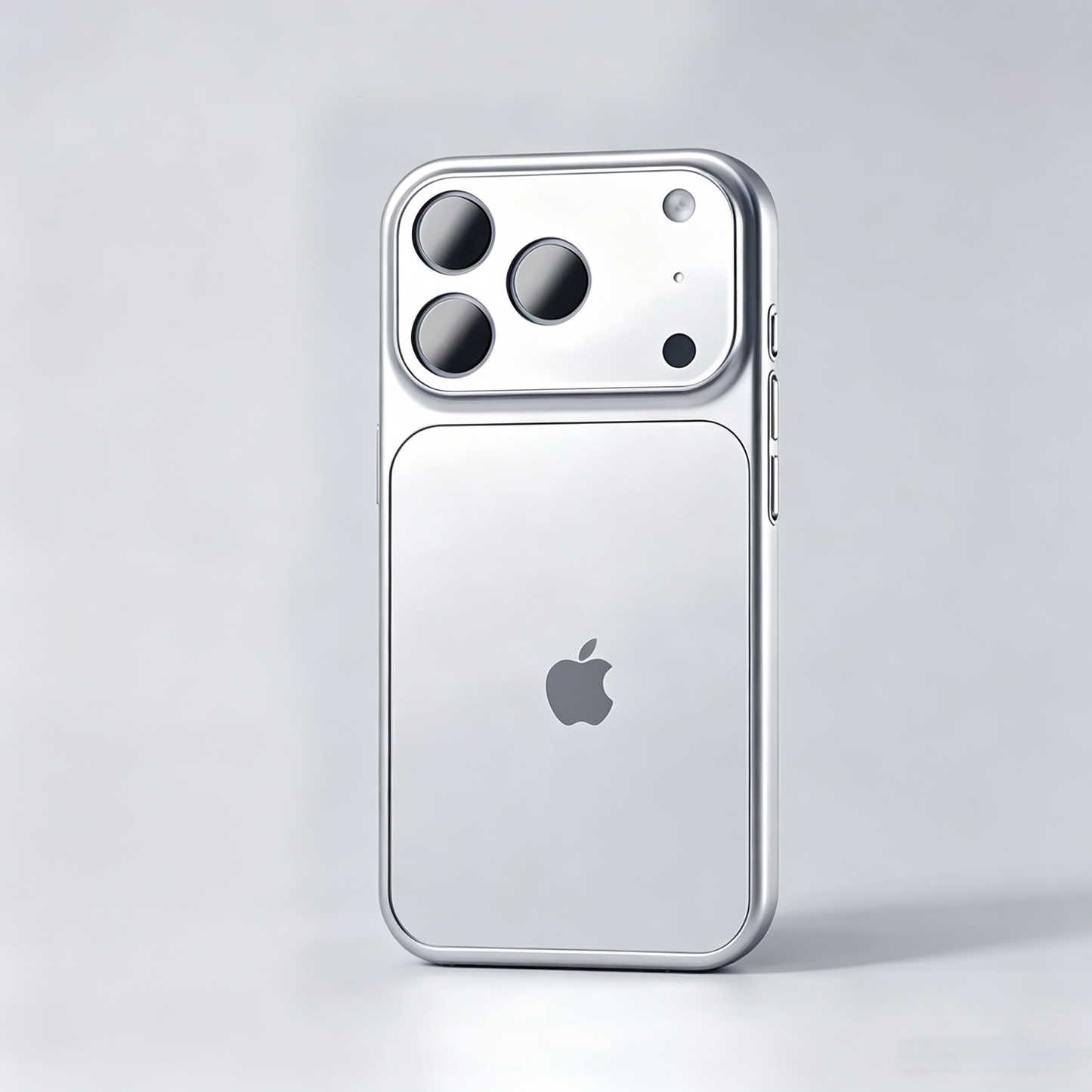 Frosted Shield Case with Large Window Camera Protector for iPhone