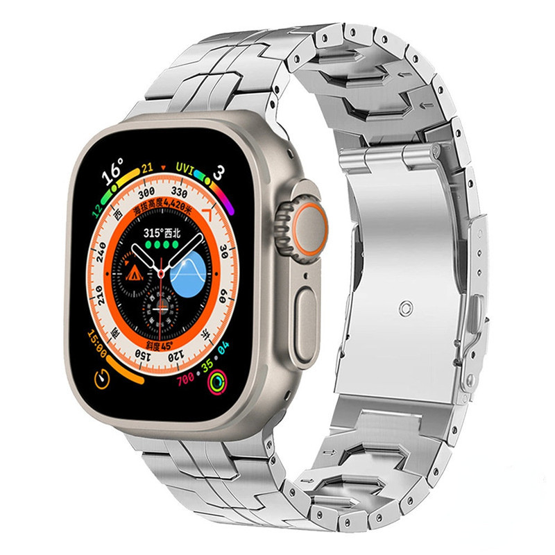 Iron Man Titanium Alloy Watch Band: Adjustable for All Wrist Sizes