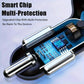 PowerNest™ 30W 6-Port Car Charger – USB-A & USB-C Fast Charging with LED Voltage Display
