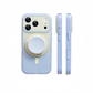 Fashion Gradient Colorblock Magnetic Case with Pop Grip Stand for iPhone