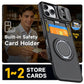 WalletShield Slide Card Holder Case with Magnetic Camera Lens Cover