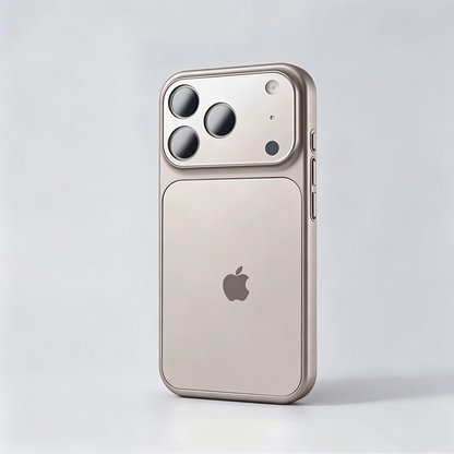 Frosted Shield Case with Large Window Camera Protector for iPhone