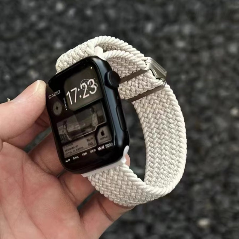 Elastic Nylon Braided Magnetic Watch Band for Apple Watch