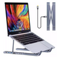 8-in-1 Retractable Laptop Stand Hub – 4K HDMI, USB Ports