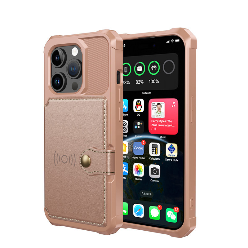 Multi-Function Wallet Phone Case – Shockproof Cover with Card Slots