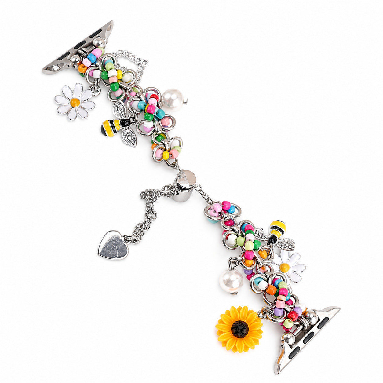 DopaCharm™ Beaded Charm Bracelet Band – Compatible with Apple Watch Series 1–11
