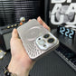 Breathable Mesh Heat Dissipation Magnetic Case with Lens Protector for iPhone