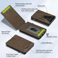Vanguar Dual-Flip RFID Blocking Money Clip Wallet — Premium Leather Tactical Slim Bifold