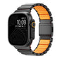 DuraLink™ DLC-Coated Hybrid Apple Watch Band – Metal & Silicone Magnetic Strap