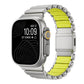 DuraLink™ DLC-Coated Hybrid Apple Watch Band – Metal & Silicone Magnetic Strap