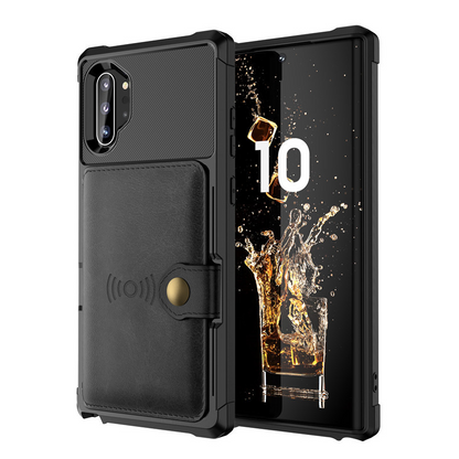 Multi-Function Wallet Phone Case – Shockproof Cover with Card Slots