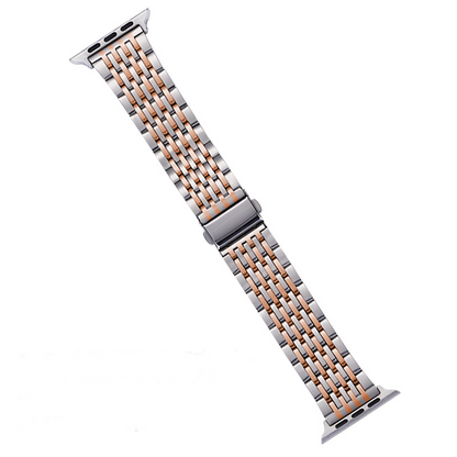 JubiSteel™ 9-Bead Stainless Steel Bracelet Band – Compatible with Apple Watch