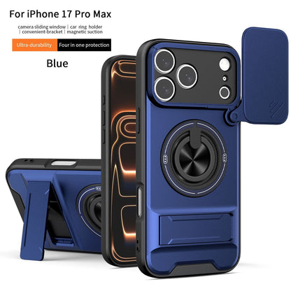 ArmorShield™ 4-in-1 Magnetic Case with Sliding Lens Cover for iPhone