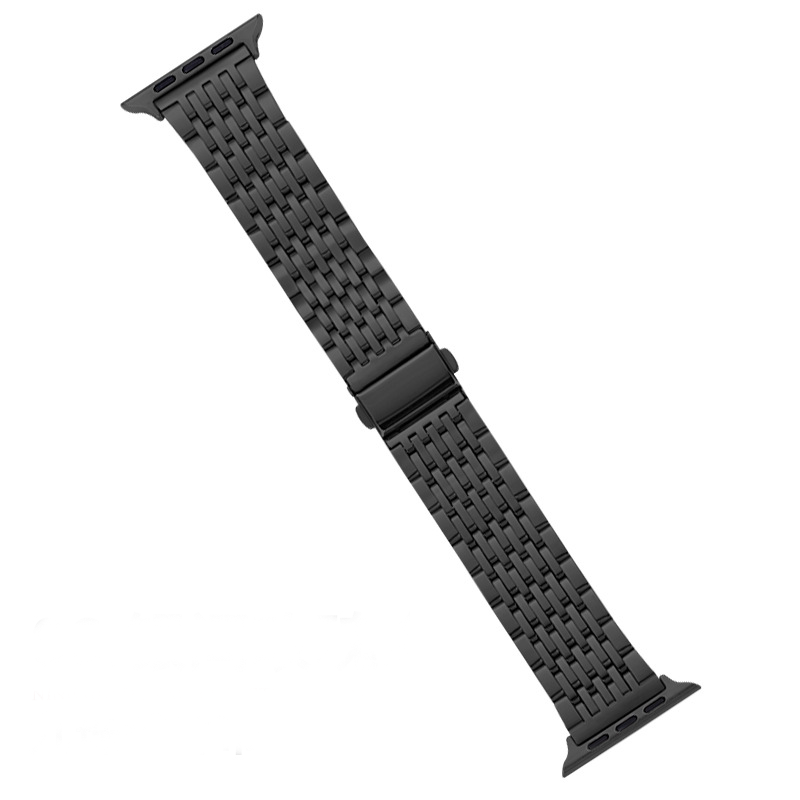JubiSteel™ 9-Bead Stainless Steel Bracelet Band – Compatible with Apple Watch