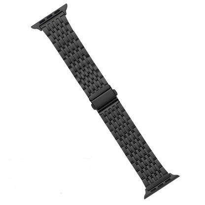 JubiSteel™ 9-Bead Stainless Steel Bracelet Band – Compatible with Apple Watch