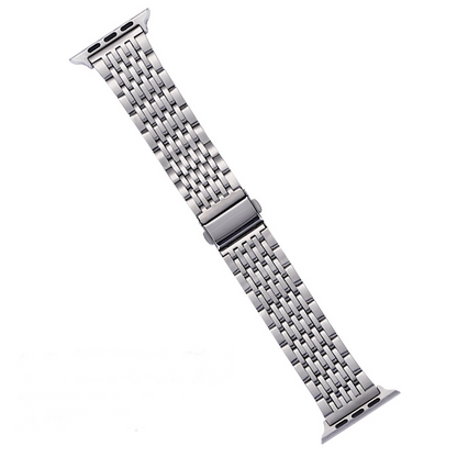 JubiSteel™ 9-Bead Stainless Steel Bracelet Band – Compatible with Apple Watch