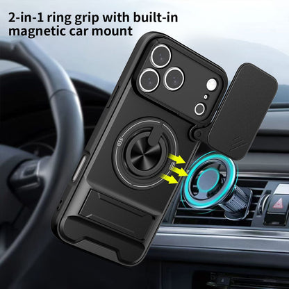 ArmorShield™ 4-in-1 Magnetic Case with Sliding Lens Cover for iPhone
