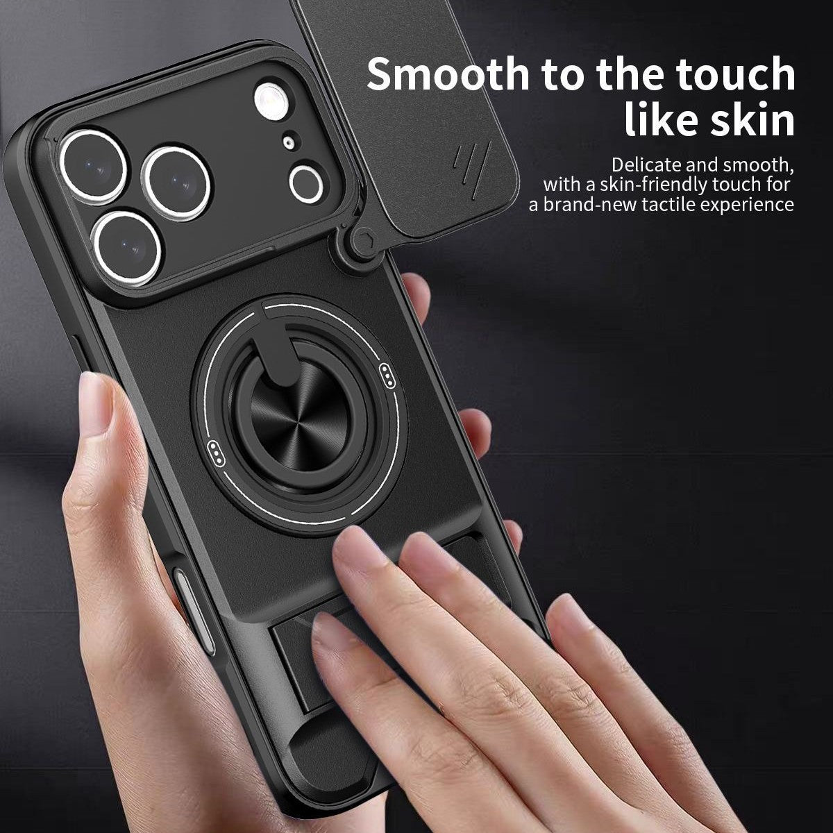 ArmorShield™ 4-in-1 Magnetic Case with Sliding Lens Cover for iPhone