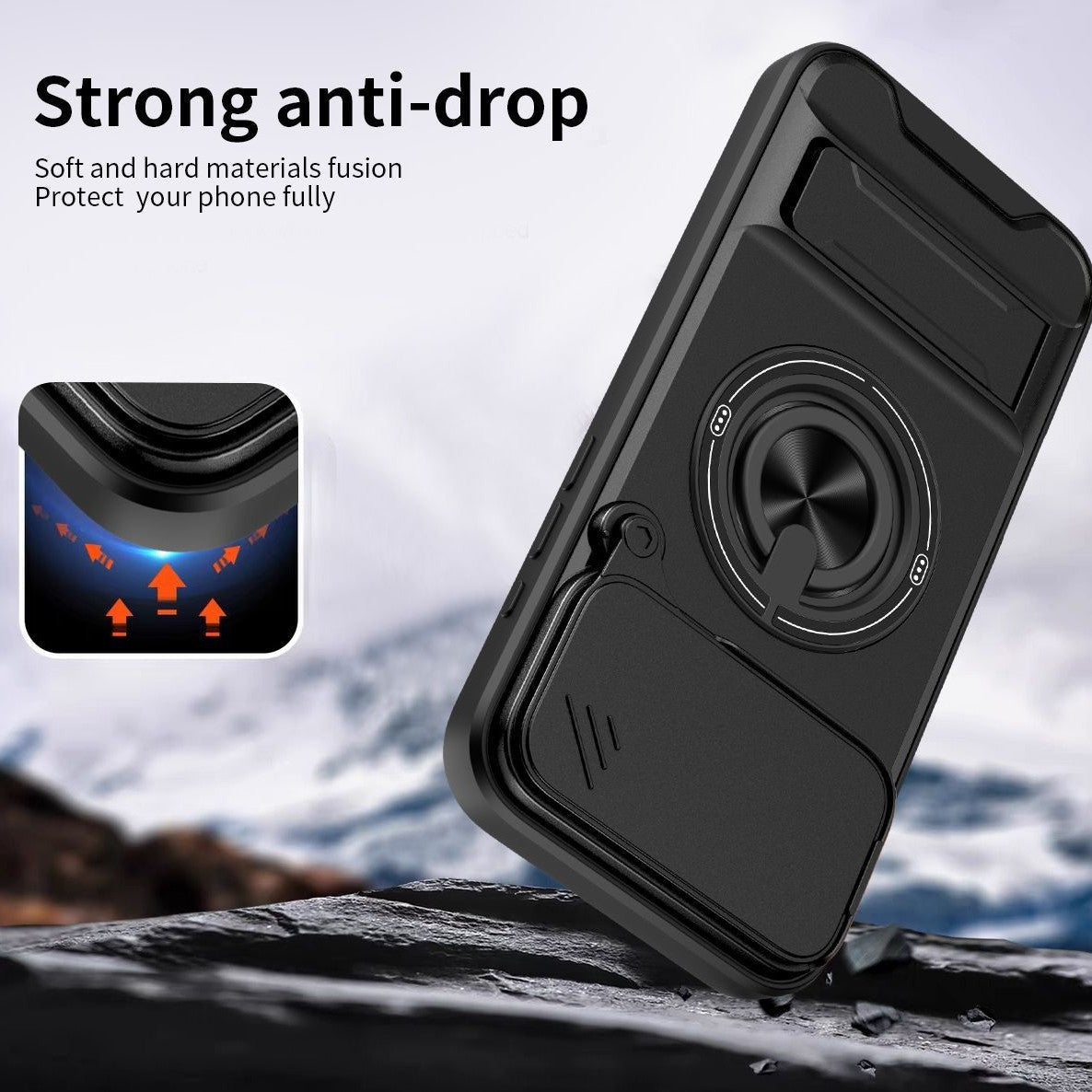 ArmorShield™ 4-in-1 Magnetic Case with Sliding Lens Cover for iPhone