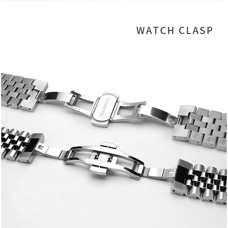 JubiSteel™ 9-Bead Stainless Steel Bracelet Band – Compatible with Apple Watch