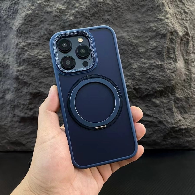 Translucent Matte 360° Magnetic iPhone Case: Shockproof, Wireless Charging, Heat Dissipation