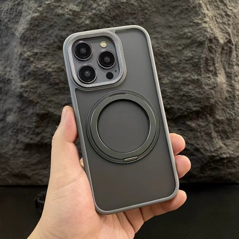 Translucent Matte 360° Magnetic iPhone Case: Shockproof, Wireless Charging, Heat Dissipation