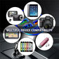 PowerNest™ 30W 6-Port Car Charger – USB-A & USB-C Fast Charging with LED Voltage Display