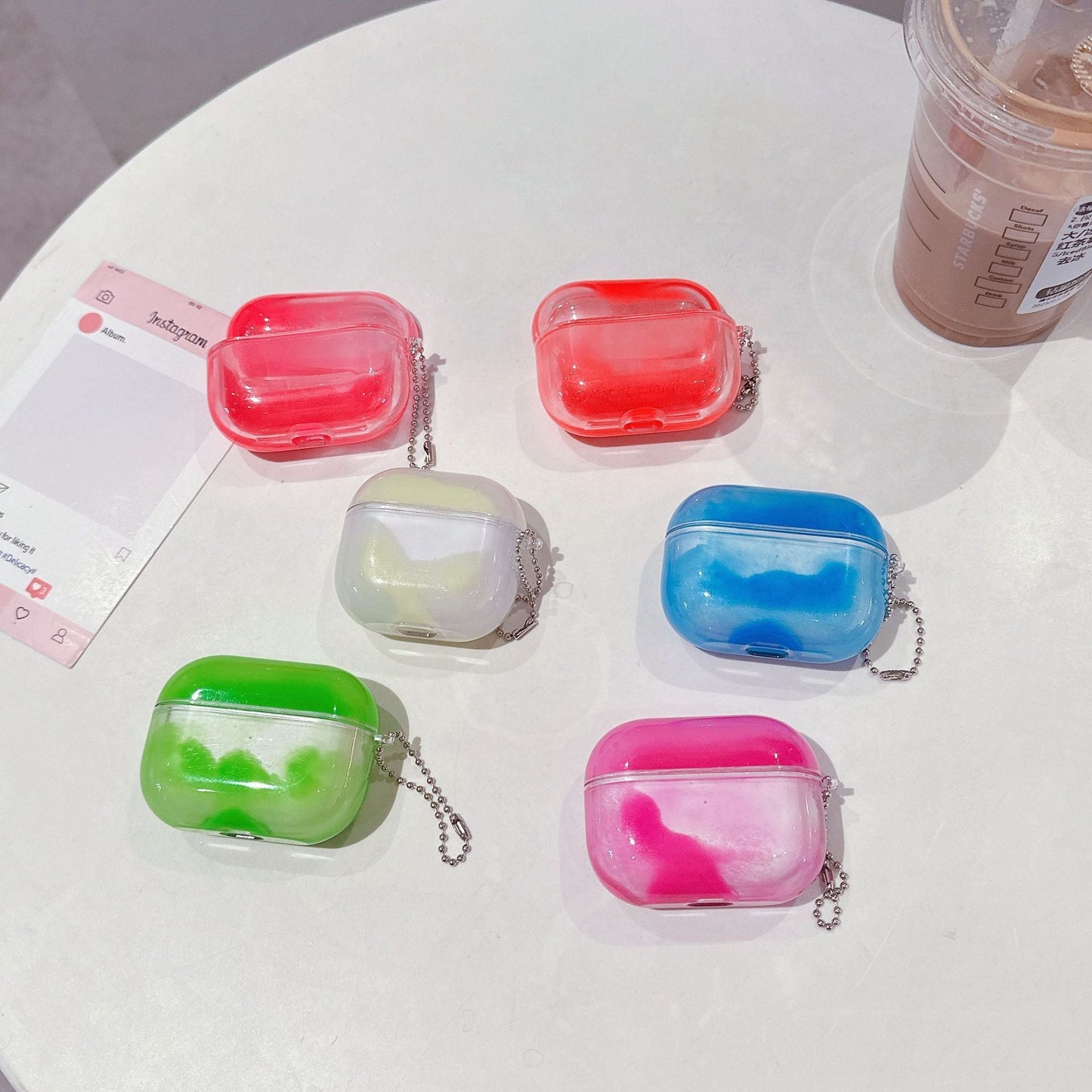 GlowFlow™ Glow-in-the-Dark Quicksand Case for AirPods