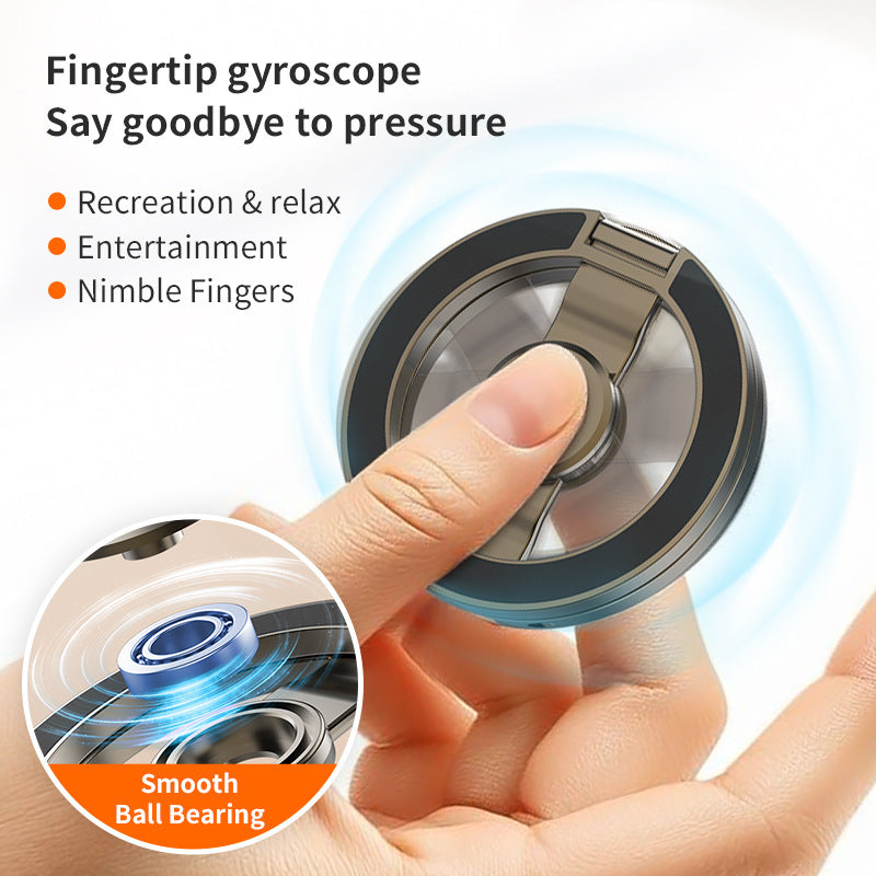 SpinGrip™ MagSafe Fidget Ring Holder – 360° Rotating Foldable Phone Stand
