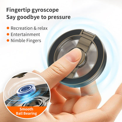 SpinGrip™ MagSafe Fidget Ring Holder – 360° Rotating Foldable Phone Stand
