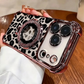 LeopaLuxe™ Leopard Print iPhone Case – Rhinestone Ring Grip & Kickstand