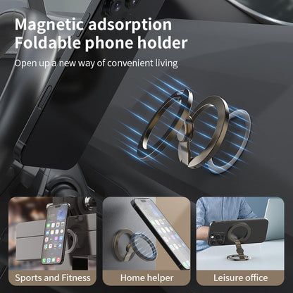 SpinGrip™ MagSafe Fidget Ring Holder – 360° Rotating Foldable Phone Stand